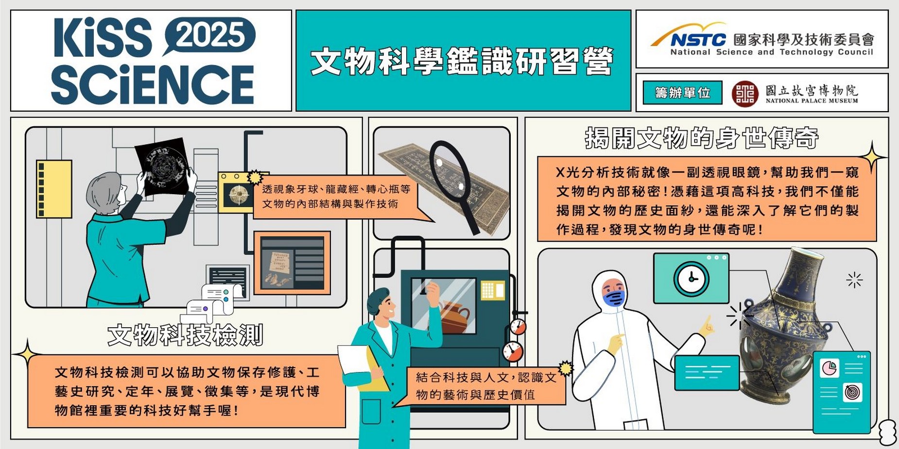 「2025 Kiss Science」文物科學鑑識研習營（故宮南部院區）