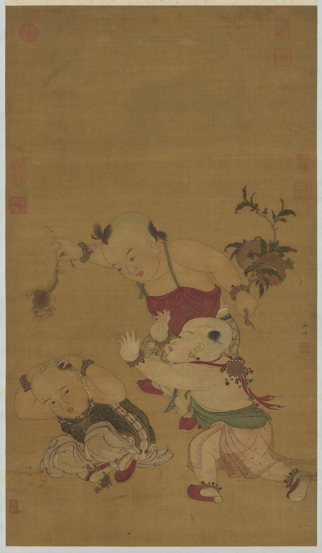 蘇焯 端陽戲嬰圖