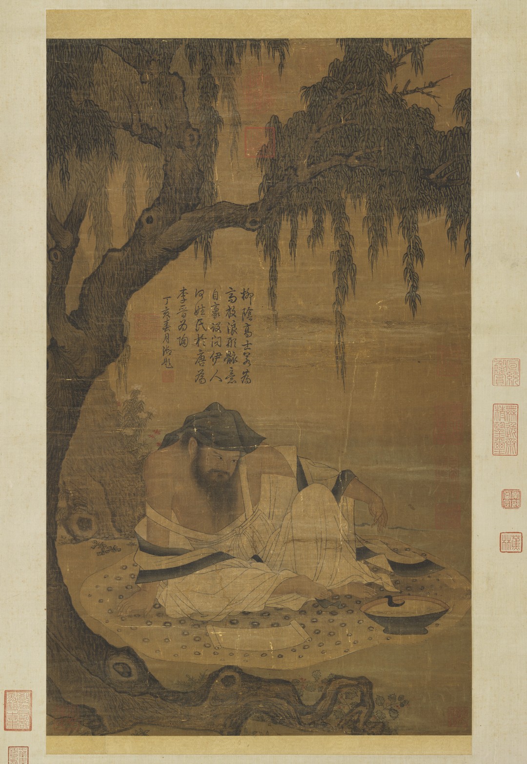 宋人 柳陰高士圖
