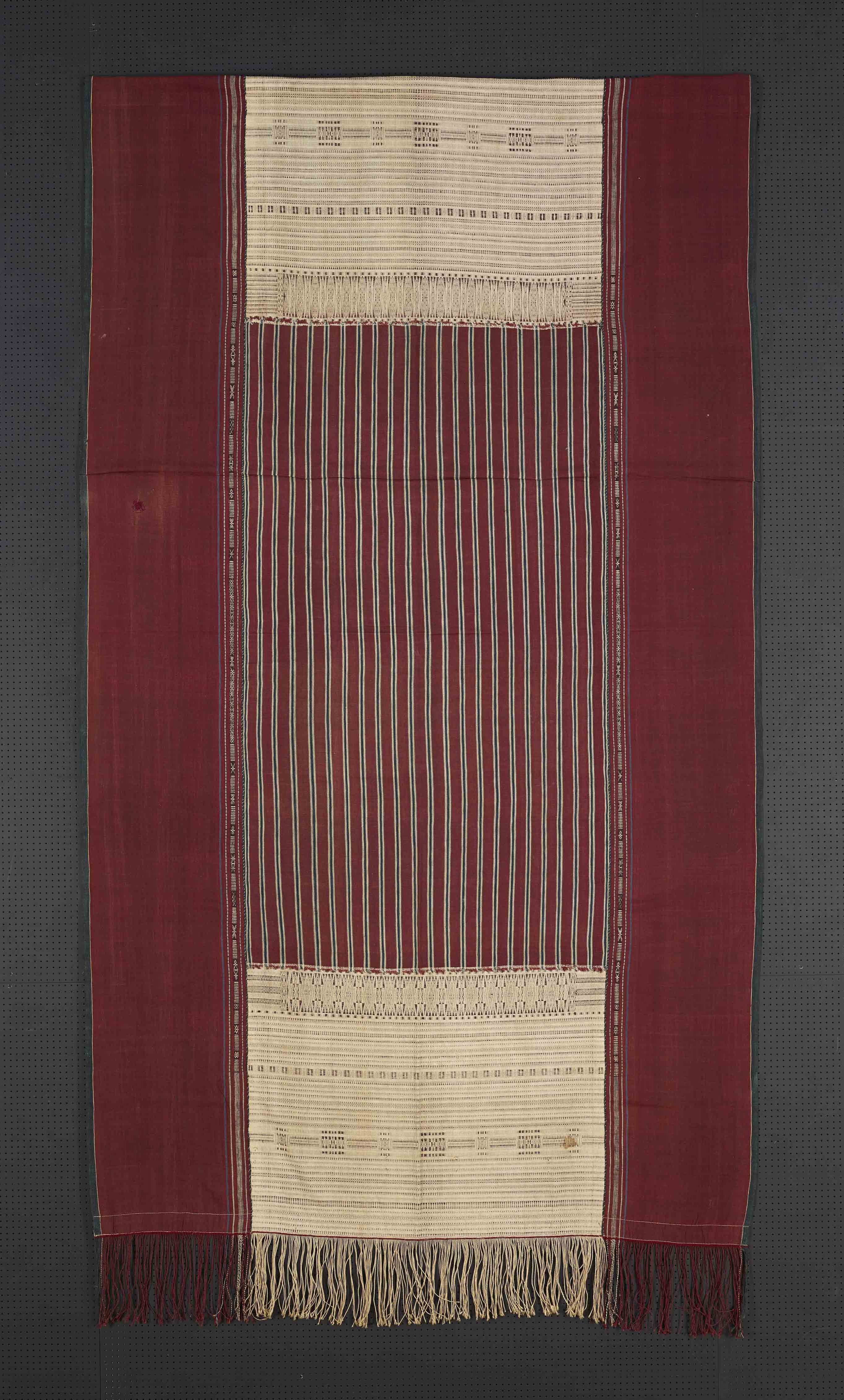 Ceremonial shoulder cloth (Ragidup) with geometric design