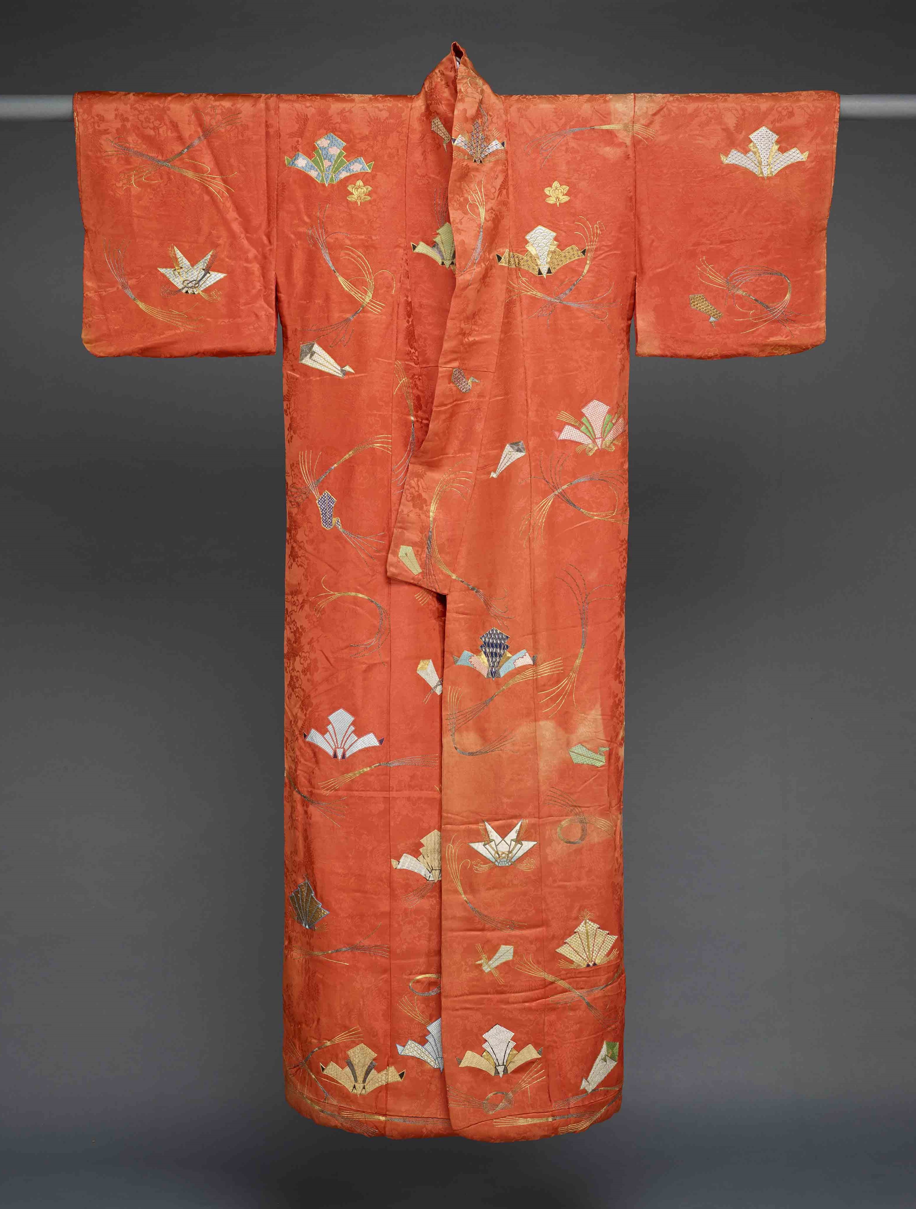 Overcoat (Uchikake) with folded-paper design