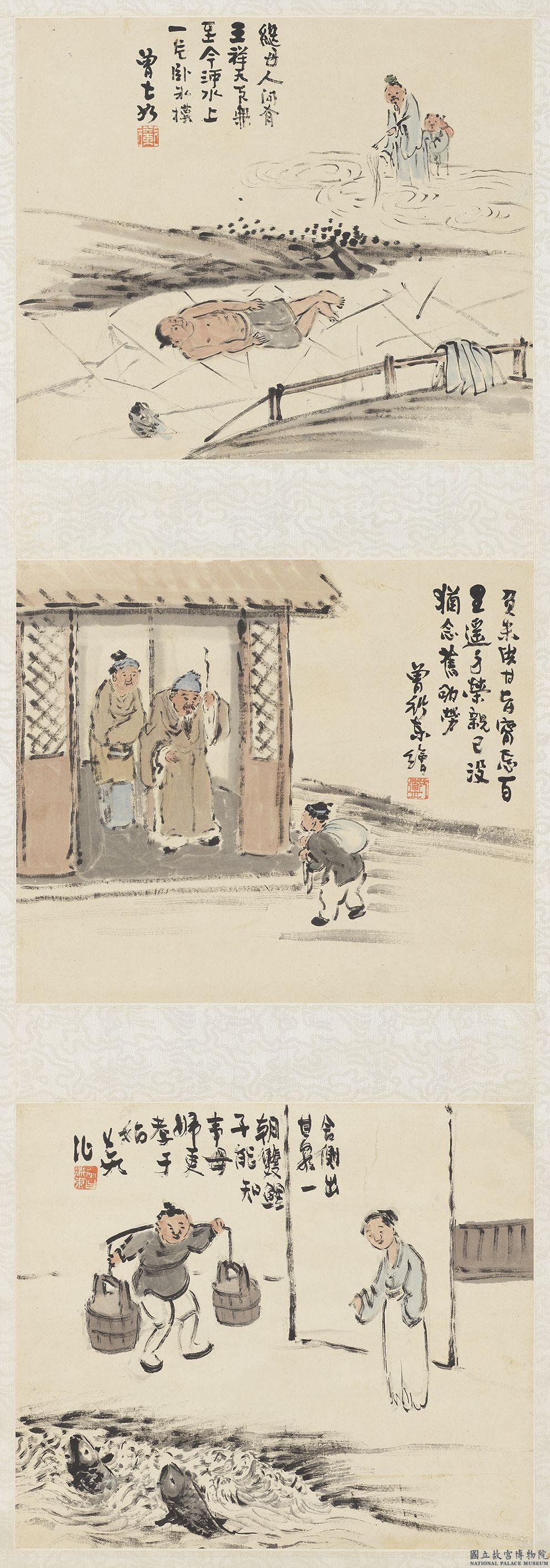 Eight Panels on the 24 Paragons of Filial Piety