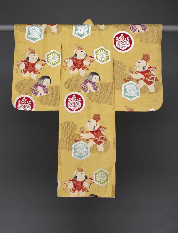Yūzen-dyed children's garment