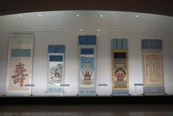 Photo: 故宮「織造精彩」特展，展出故宮院藏緙繡珍品。