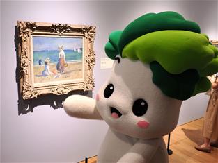 Photo: 「從印象派到現代主義─美國大都會博物館名作展」展出雷諾瓦的〈海灘上的人物〉