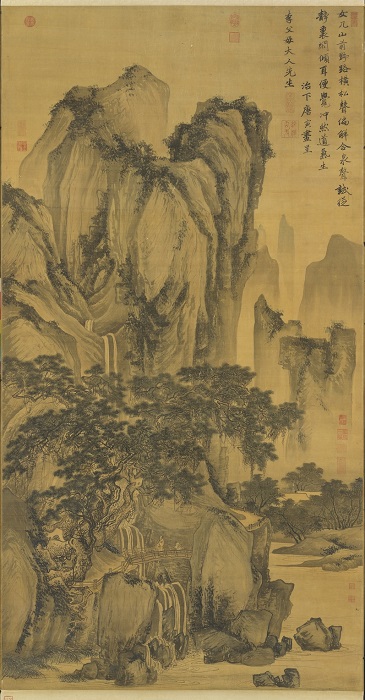 唐寅 畫山路松聲