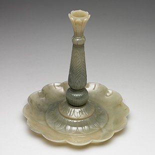 Candlestick with Floral Decoration