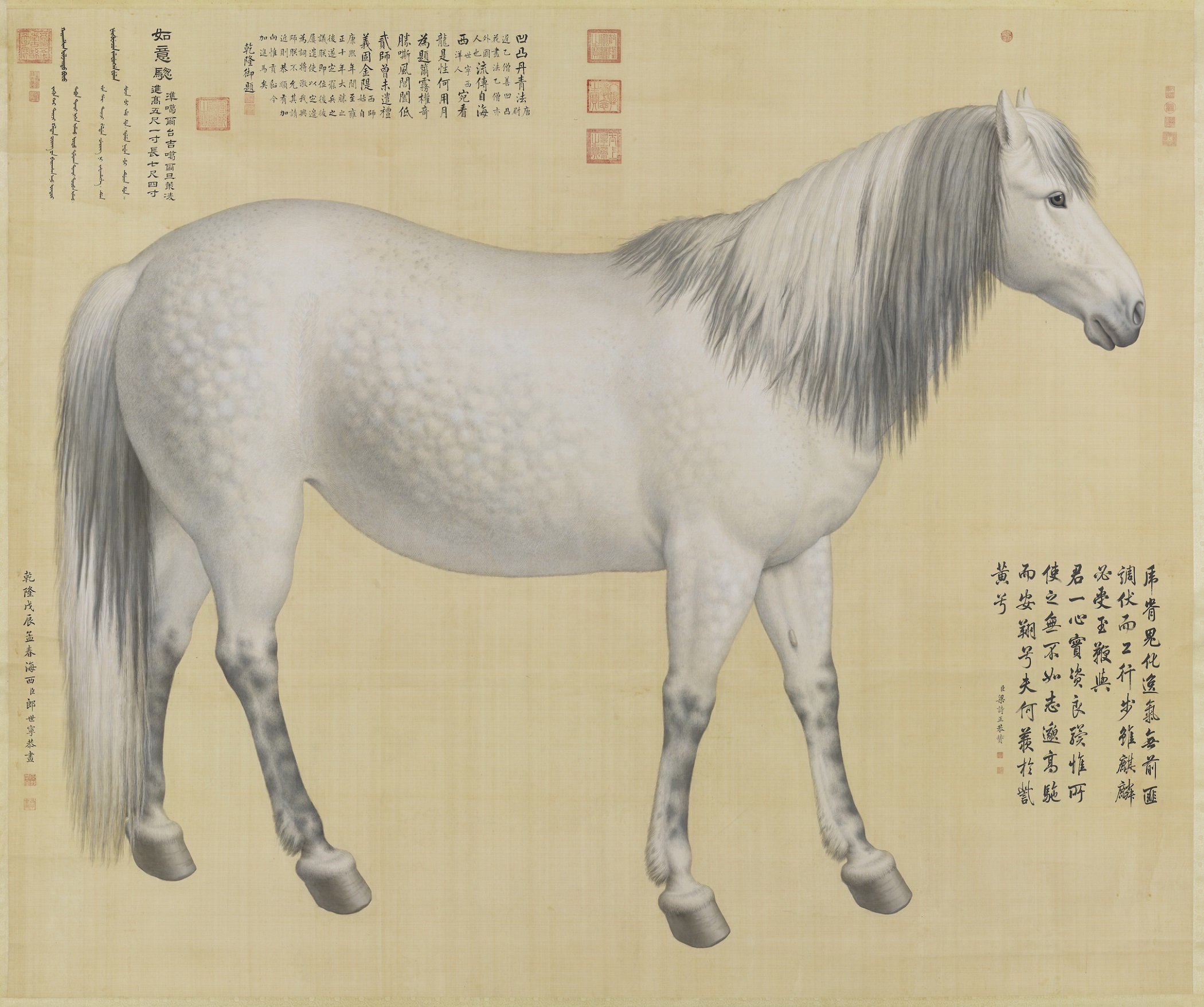 郎世寧  十駿圖如意驄