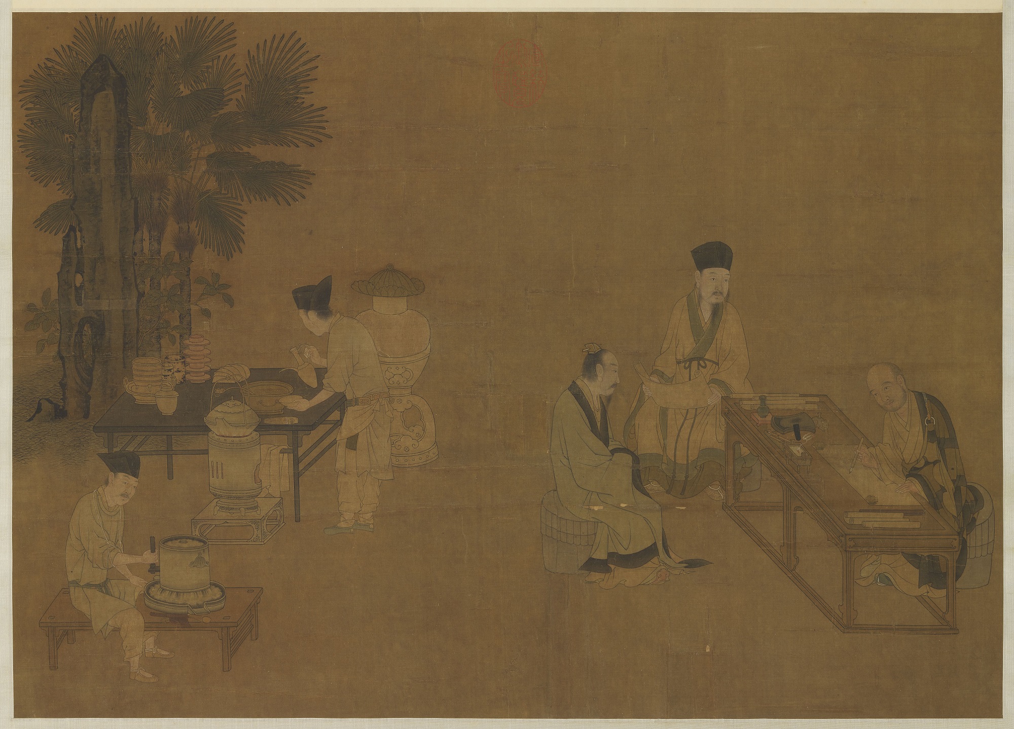 Grinding Tea