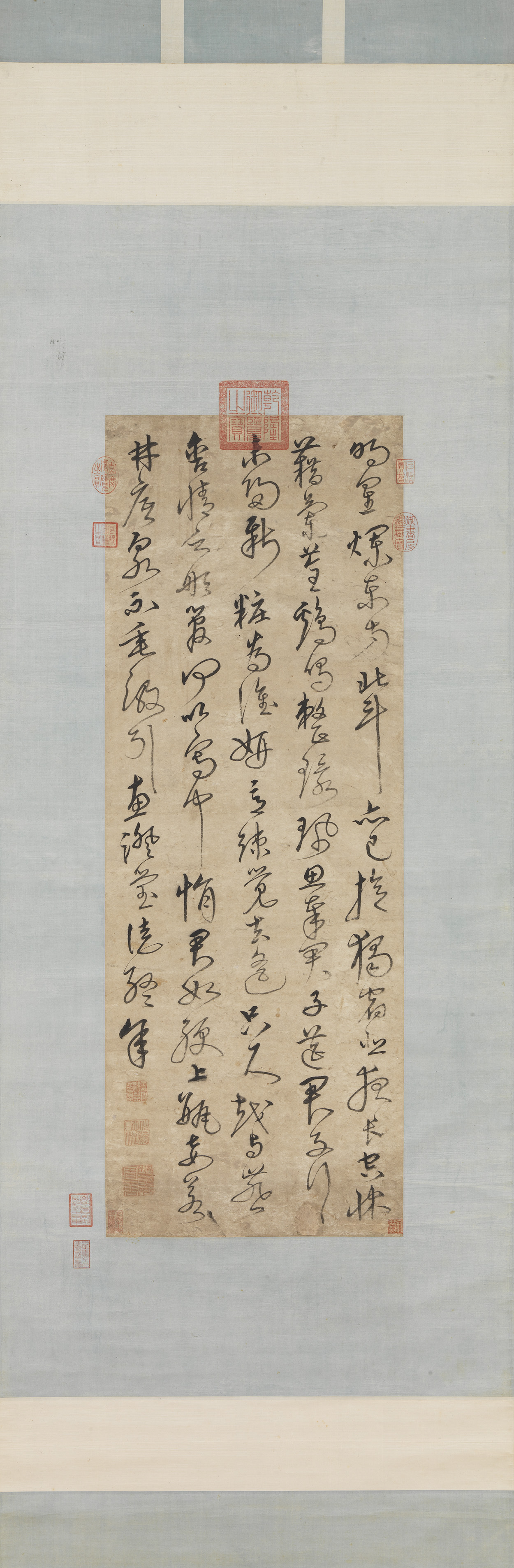Ancient Poem in Cursive Script Calligraphy