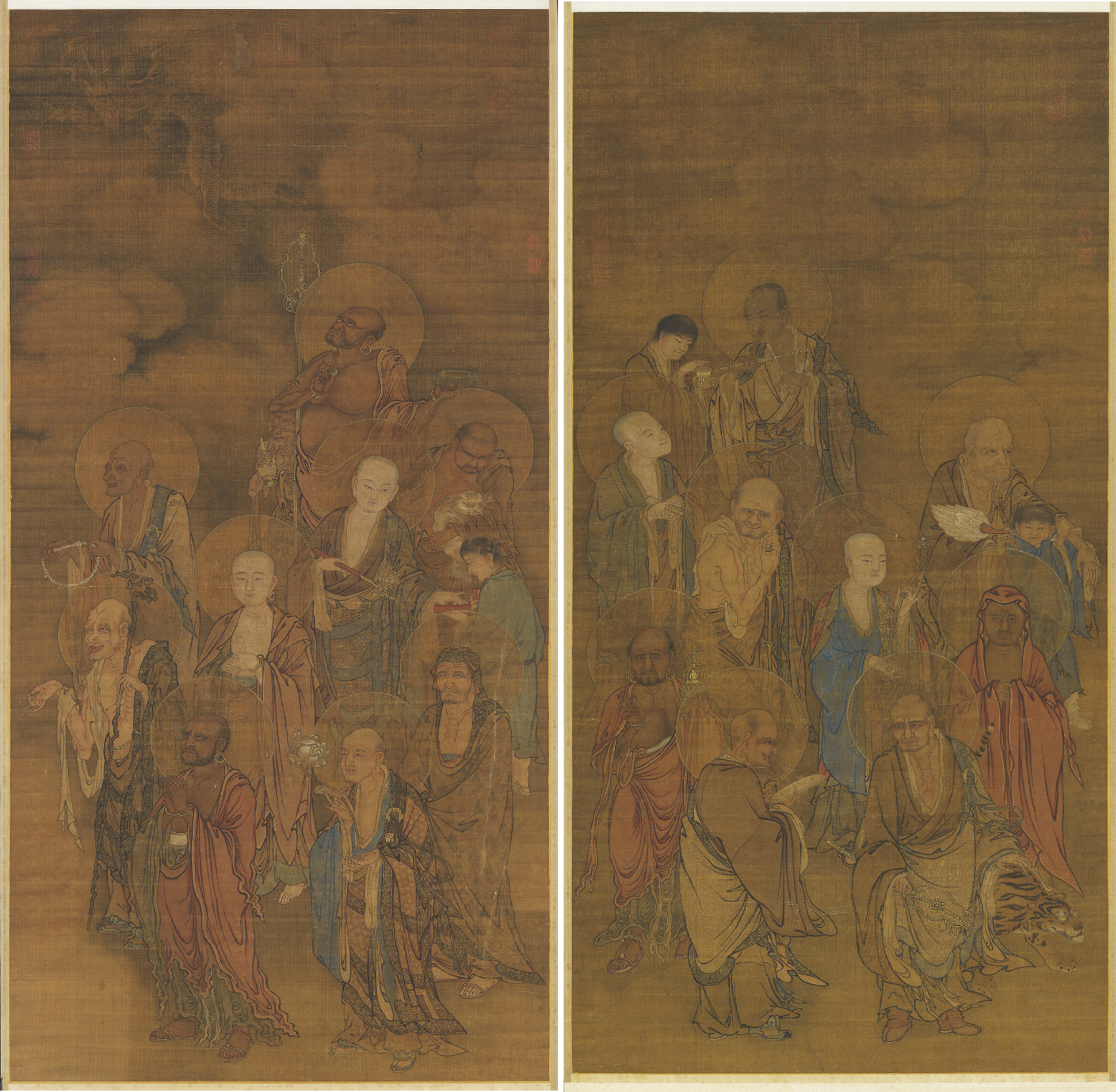 Pair of lohan paintings