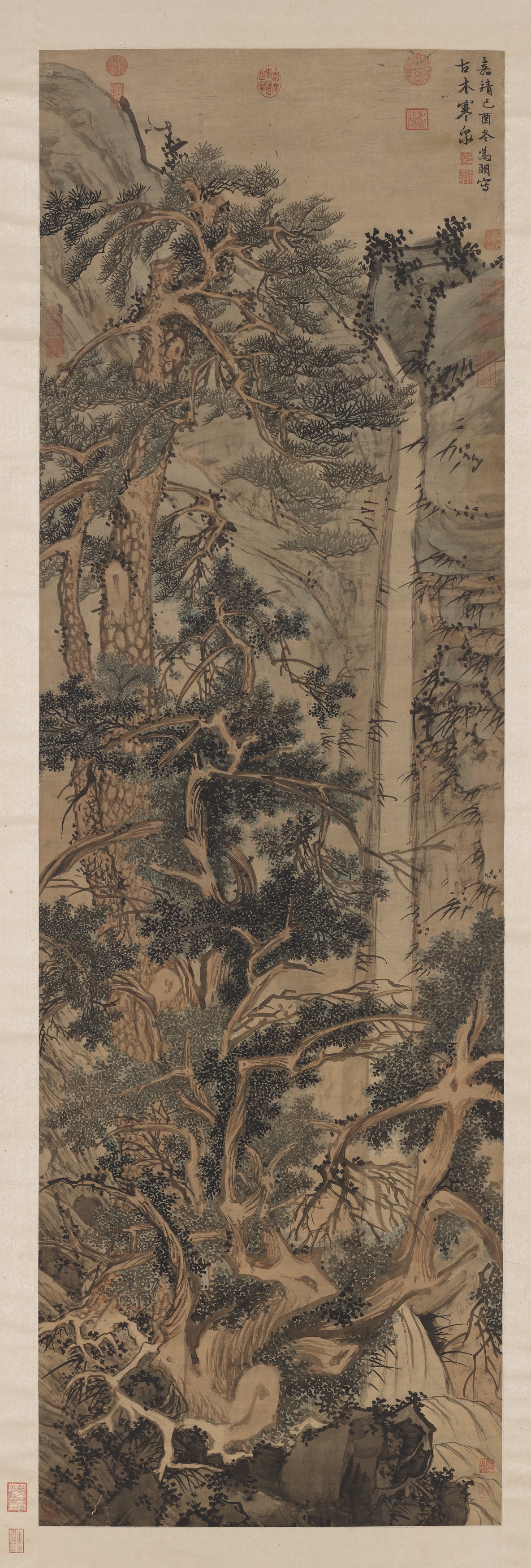 Ancient Trees and a Cold Waterfall, Wen Zhengming