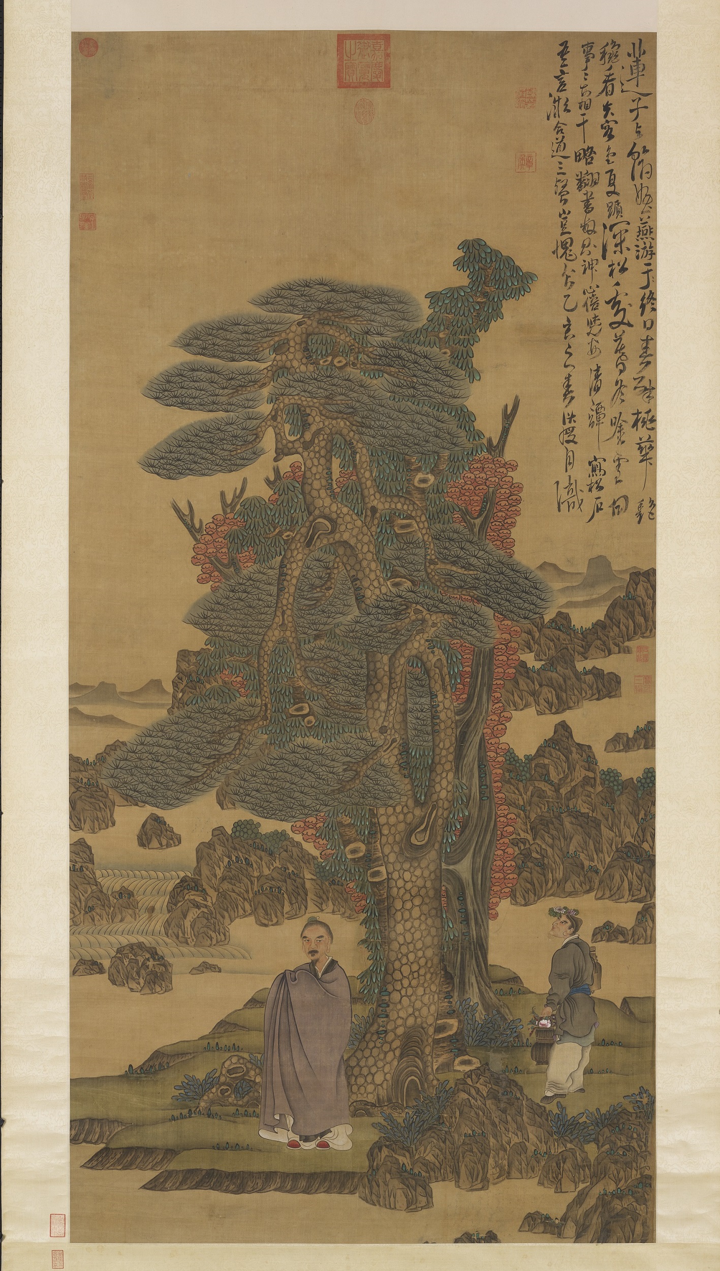 Immortal Under a Tall Pine Tree, Chen Hongshou