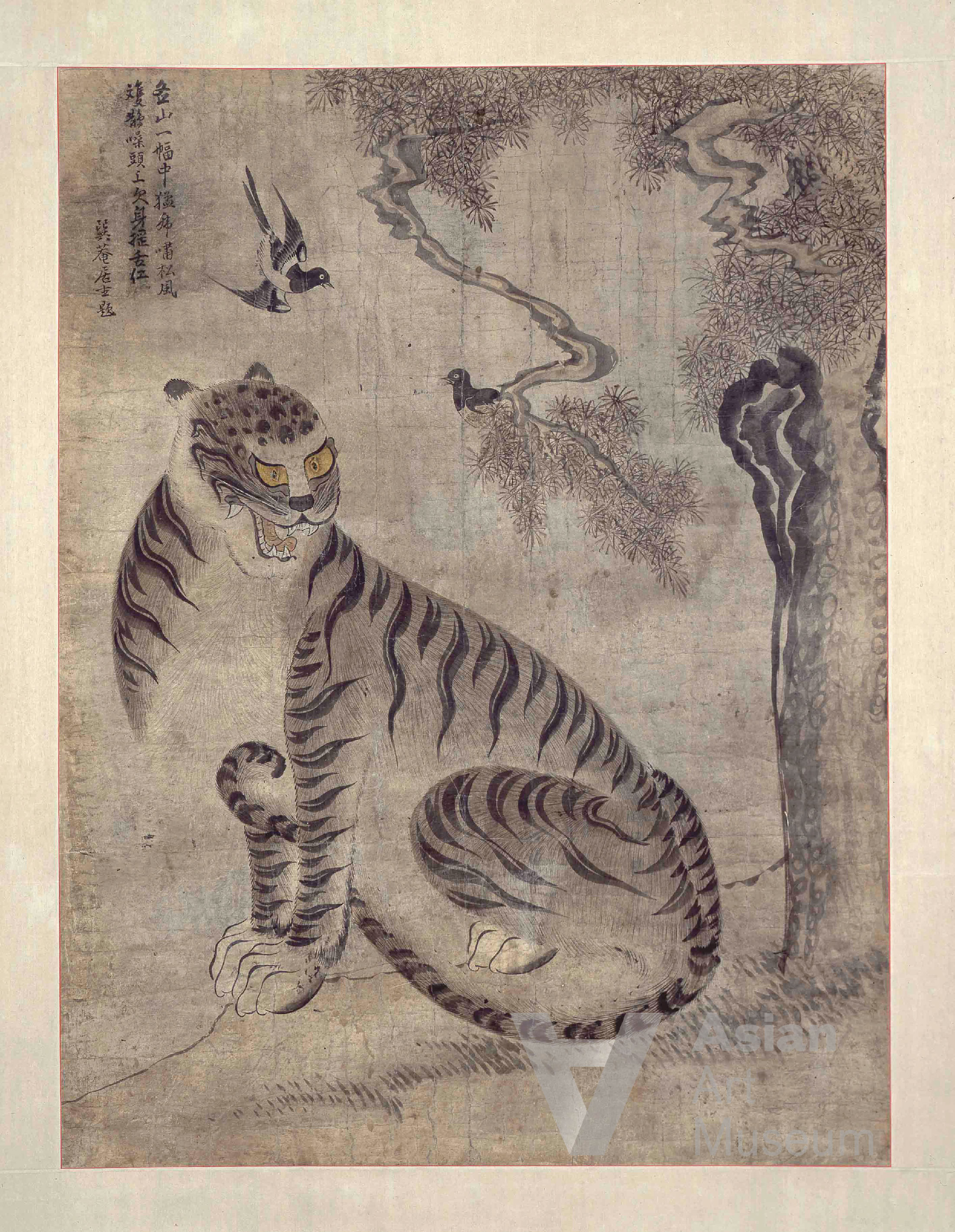 虎鵲圖