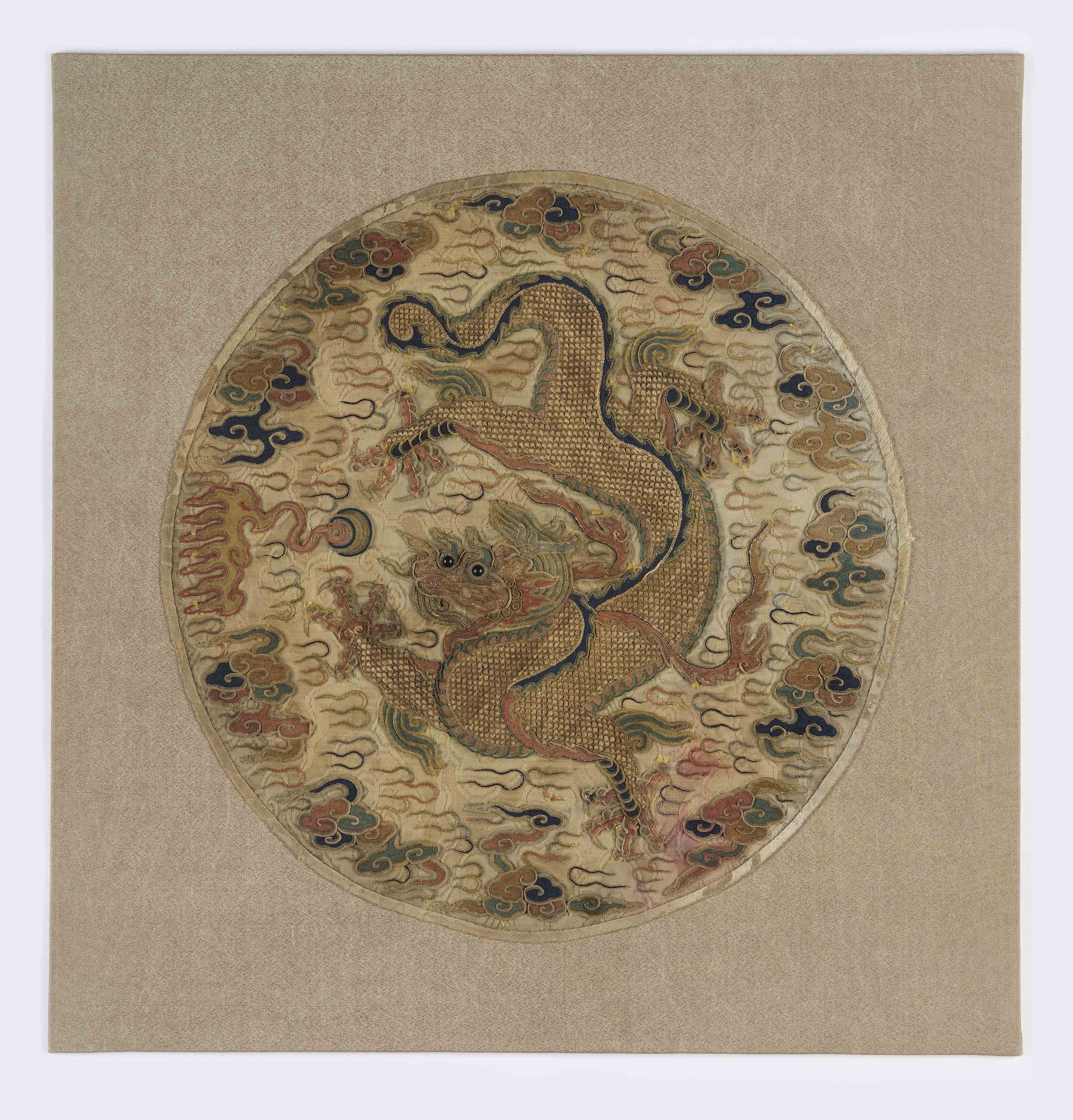 Roundel with dragon motif