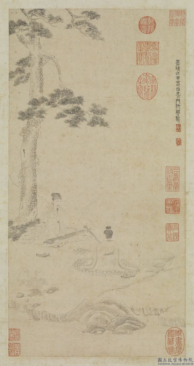 Playing a Ruan in the Shade of a Pine