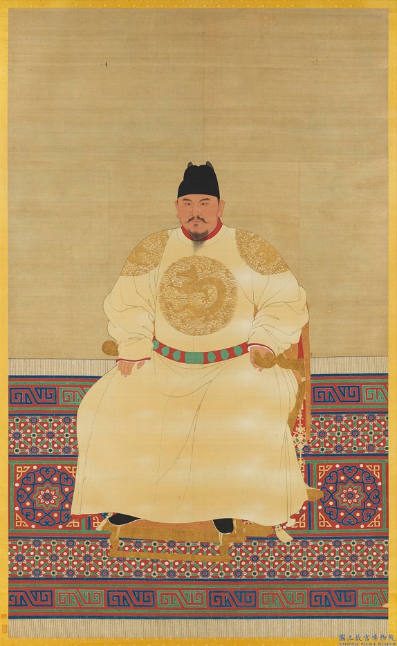Seated Portrait of Ming Taizu